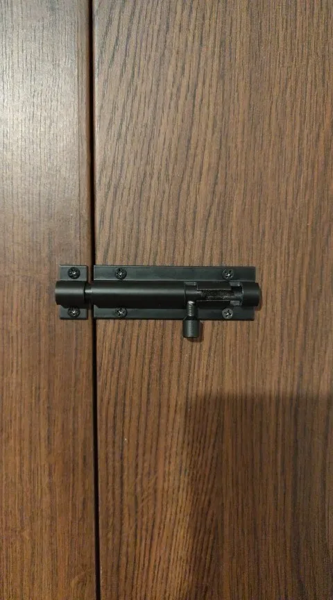 Black Silver Barrel Bolt 2/3/4/5/6/8inch Aluminum Alloy Door Latch Hardware for Home Hardware Gate Safety Door Bolt Latch Lock photo review