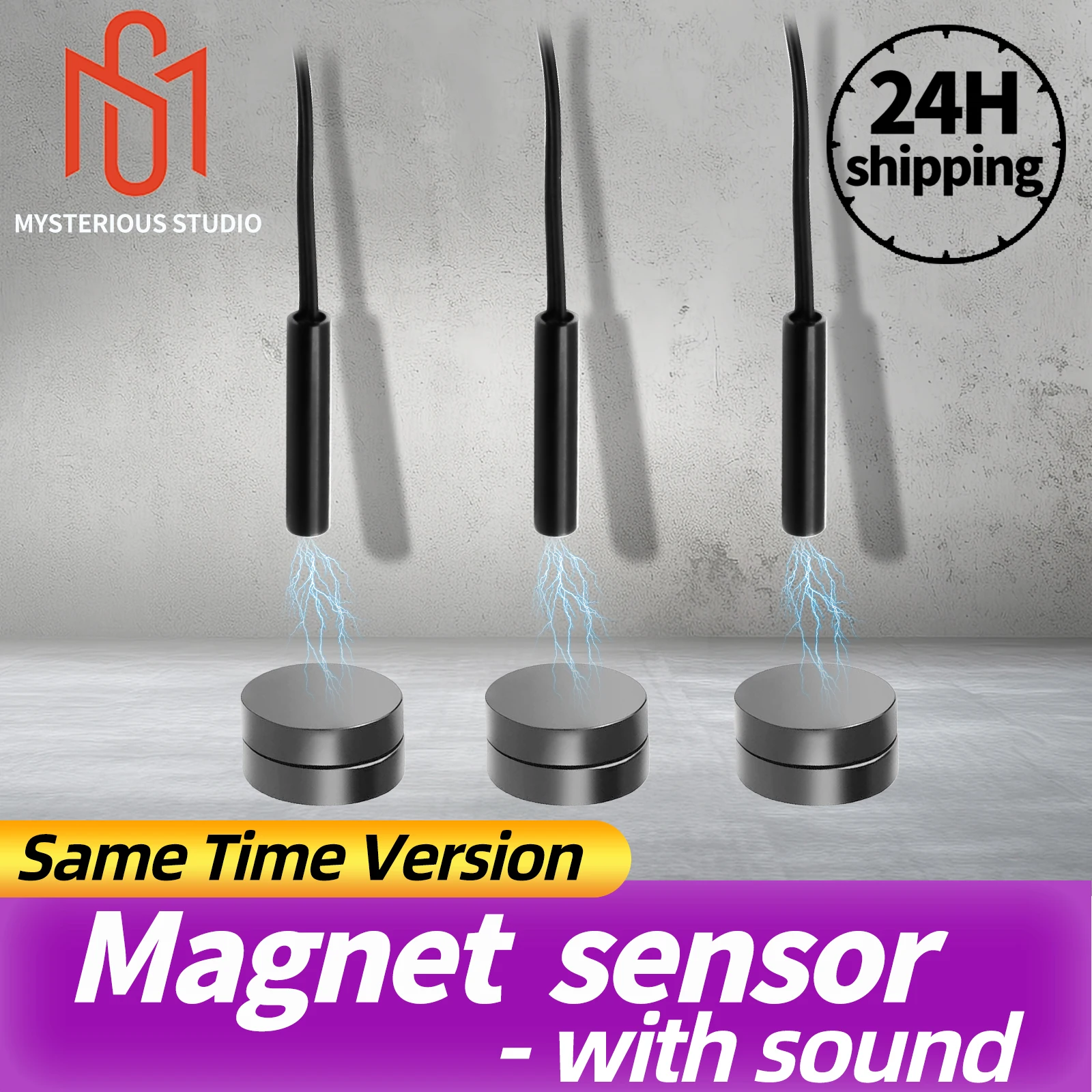 

Mystery studio escape room prop magnetic sensor, unlock by bringing magnetic objects close to the sensor at the same time 1987