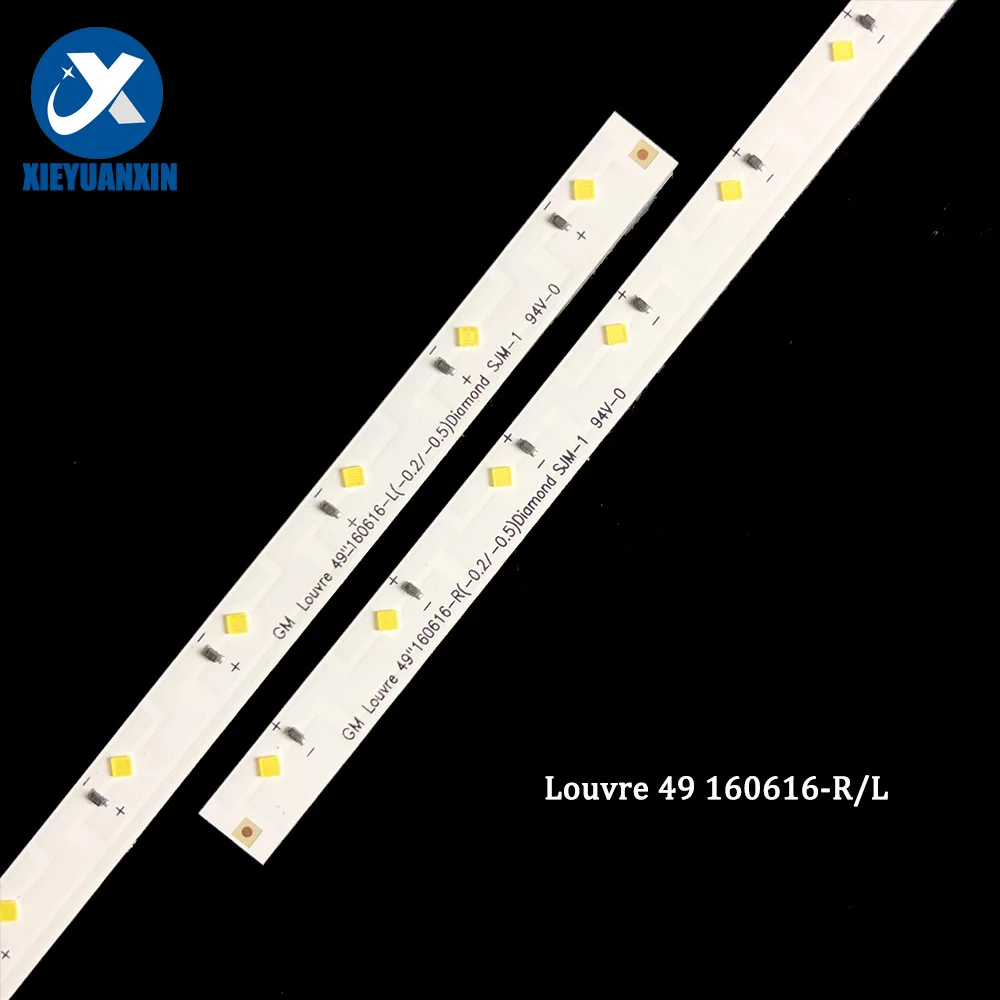 2 Teile/satz Led Backlights Für SAMSUNG 49KCSP Louvre 49 160616-R/L Licht Streifen TV Bar Hintergrundbeleuchtung Streifen UA49K5300AJXXZ