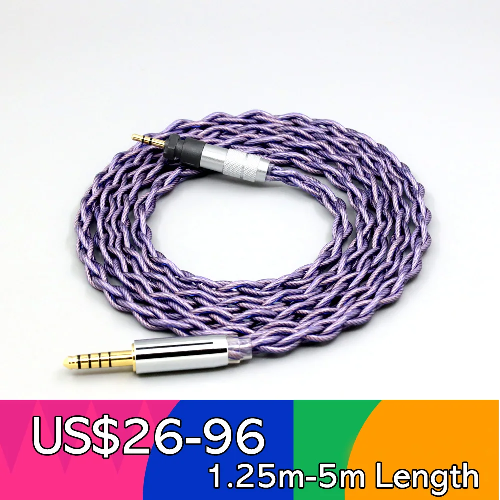 

Type2 1.8mm 140 cores litz 7N OCC Headphone Cable For Shure SRH840 SRH940 SRH440 SRH750DJ Philips SHP9000 SHP8900 LN007899