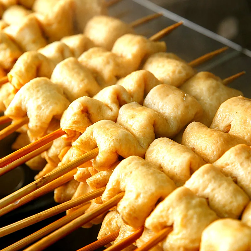 [Fish Sook] Brochetas de pastel de pescado premium de carne suave al 75% paquetes de 8x4 (32 piezas más 4 piezas de salsa Katsuo)