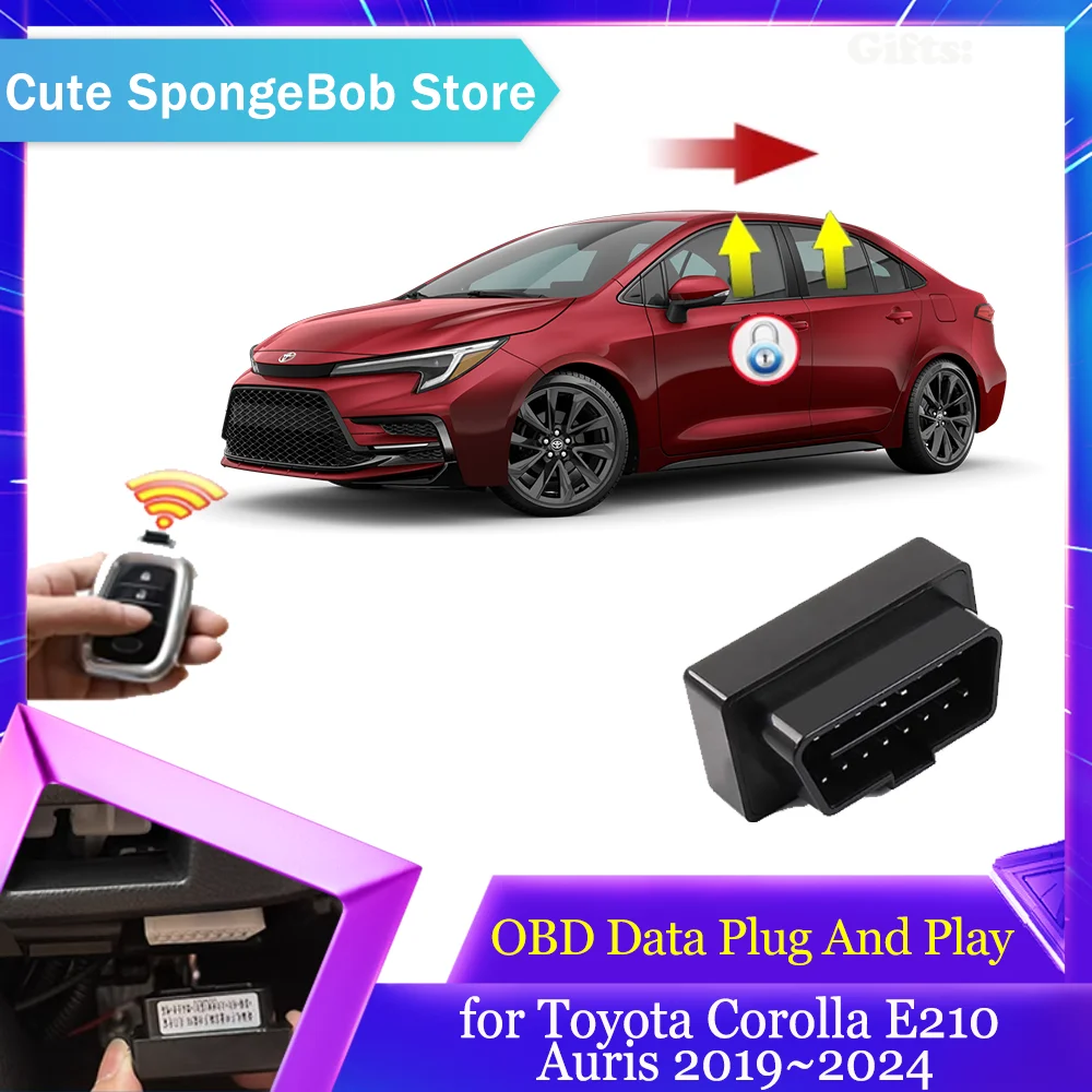 

OBD Data Module for Toyota Corolla E210 Auris 2019~2024 2020 2021 2022 Window Folding Lifting Speed Lock Door Unlock Accessories