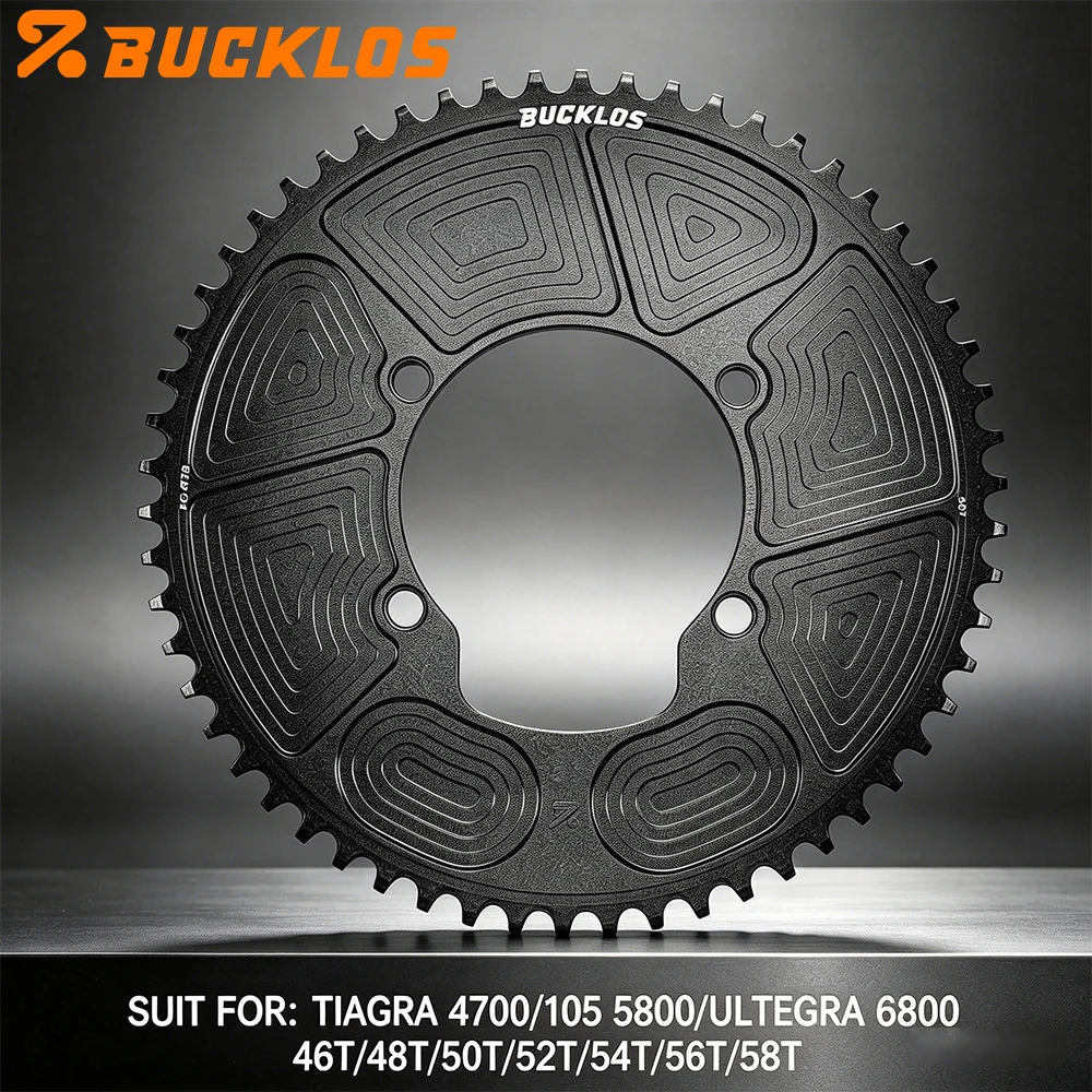 Coroa de Bicicleta de Estrada BUCKLOS para Tiagra 4700/105 5800/Ultegra 6800 110BCD, Coroa de Bicicleta de Estrada para SHIMANO 110 BCD
