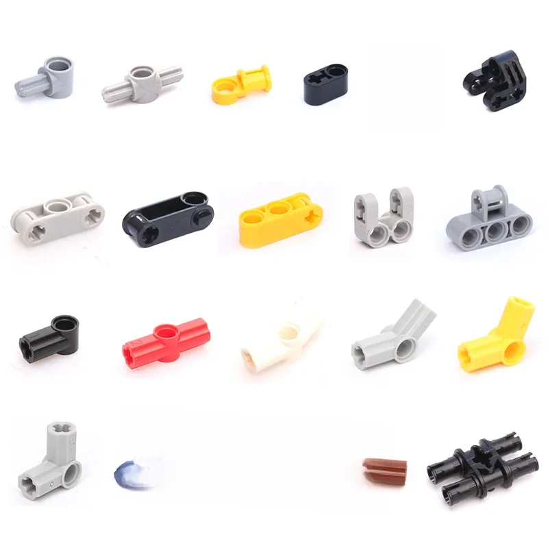 Pièce de connecteur à broche et d'essieu, blocs de construction, accessoires, briques, pièces de haute technologie adaptées à toutes les marques, jouets à petites particules