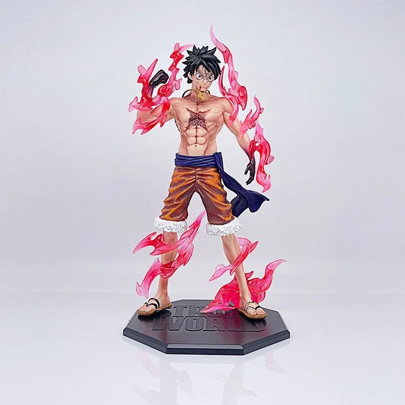 One Piece Anime figure hand flow cherry Lufei and the country animation peripheral model decoration baseless