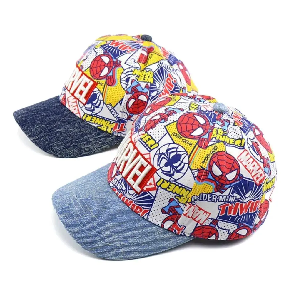 قبعة بيسبول سبايدرمان للأطفال، قبعة بيسبول ميكي ماوس للأطفال البنات والأولاد، قبعة لطيفة، قبعة سبايدرمان التنكرية، إكسسوارات الهالوين