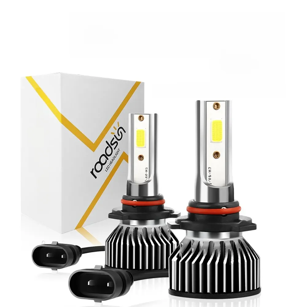 Roadsun mini größe h4 h11 h7 led auto scheinwerfer lampe 12000lm 6000k h1 h13 hb3 hb4 scheinwerfer umrüst sätze keine dunklen flecken