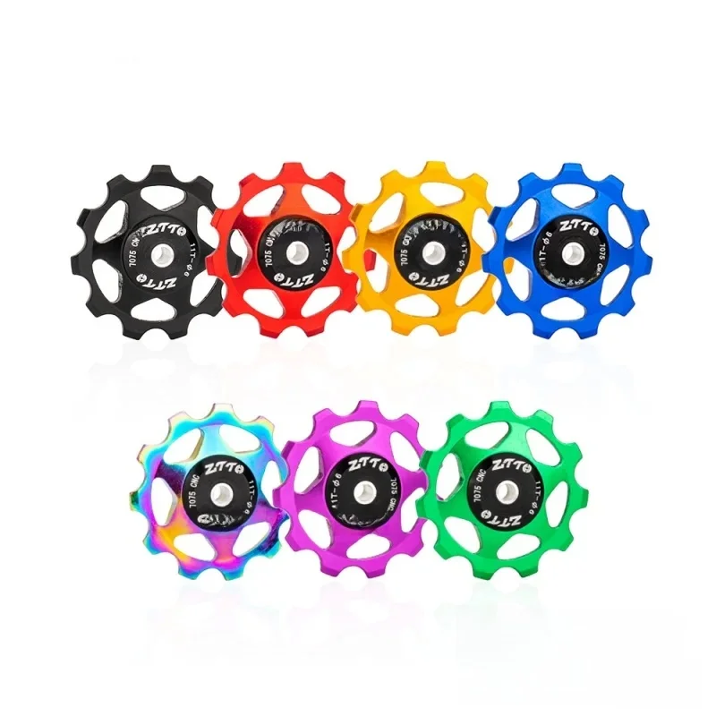 AliExpress ZTTO MTB Bicycle Transmission Pulley 11 Teeth Guide Wheel Built In Bearing Rear Derailleur Pulley Bicycle Accessories