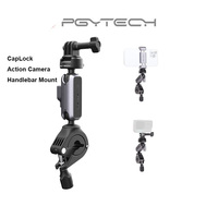 PGYTECH CapLock MTB Road Bike Bicycle Handlebar Mount Cycling Bracket for DJI OSMO Action 4/3/2, POCKET 3, Gopro Hero 12/11/10/9