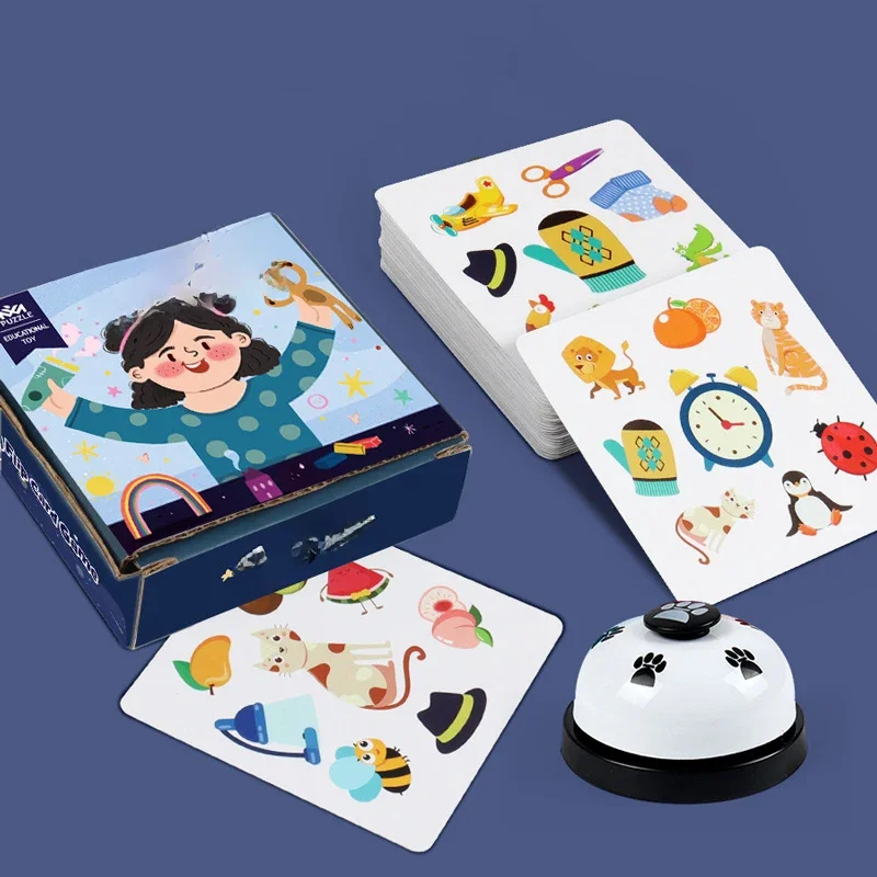 Cartes folles assorties pour enfants, jouet interactif Parent-enfant, jeux de Cognition, jouets éducatifs précoces de pensée logique Montessori