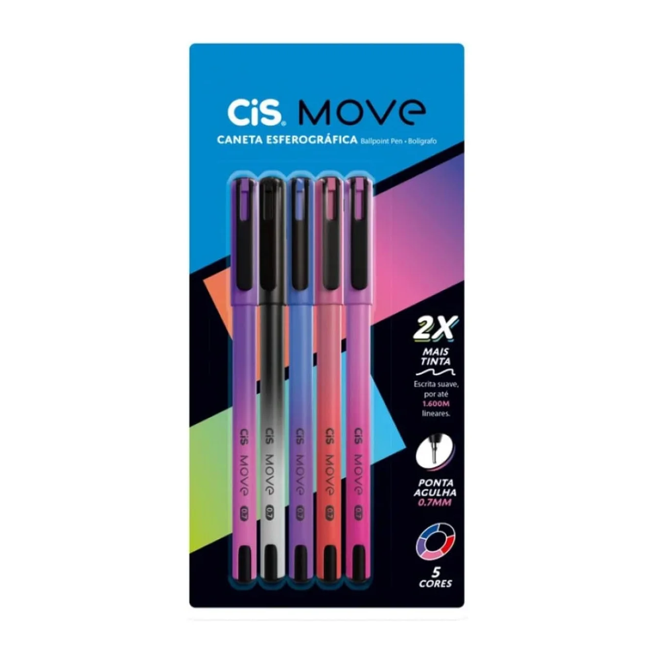 حركات قلم كروية ، 5 ألوان #1