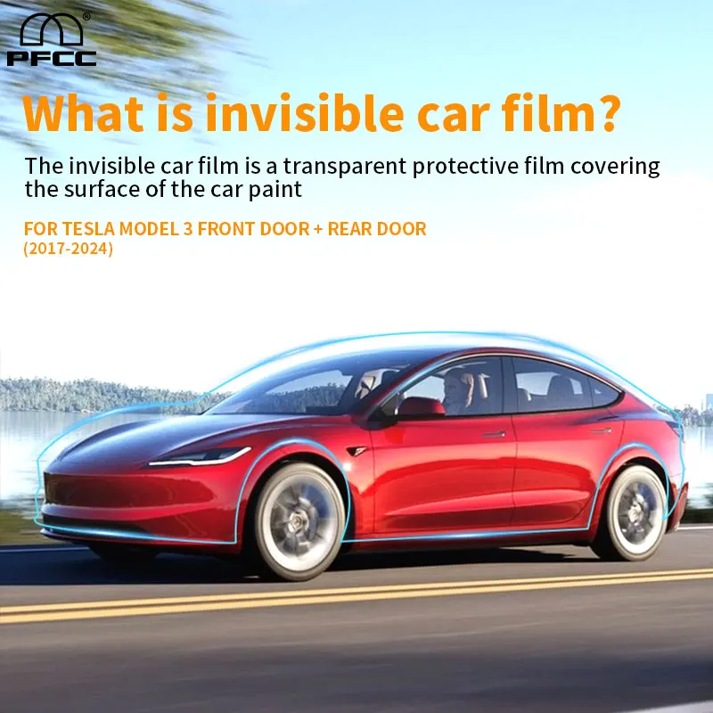 

PFCC for Tesla Model 3 2017 2018 2019 2020 2021 2022 2023 PPF TPU Protective Film Refit 8.5mil Paint Protection Body Sticker