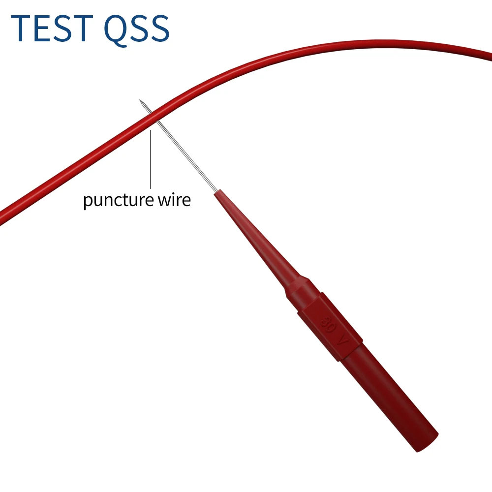 QSS 10PCS Test Probe Needle Stainless Steel Piercing Back Probe with 4mm Banana Socket Electrical Tool - Image 4