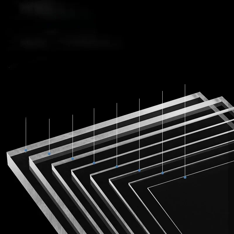 Panneau d'endurance PC Transparent épais de 1 à 10mm, plaque en Polycarbonate, feuille de plastique résistante à l'usure