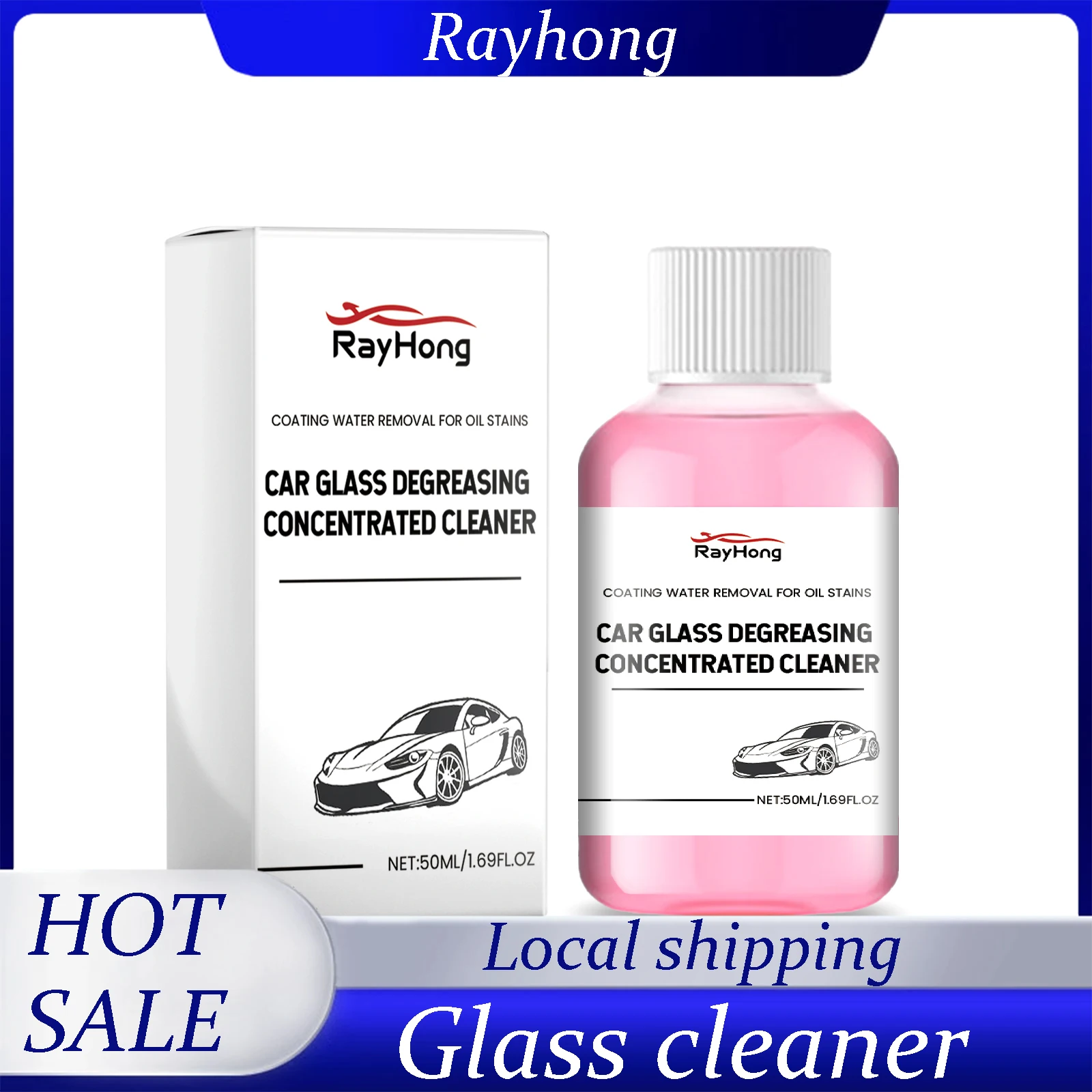 

Очиститель автомобильного стекла Rayhong Мощное удаление масляной пленки обезжиривания Улучшение прозрачности Концентрированная жидкость для чистки лобового стекла