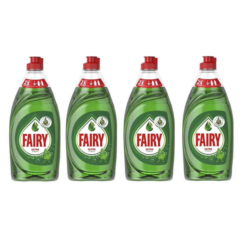 Fairy Ultra Dishwasher 480ml Hand Liquid Saving Pack 4X480ml Optimal Anti-grease Power General Cleaning