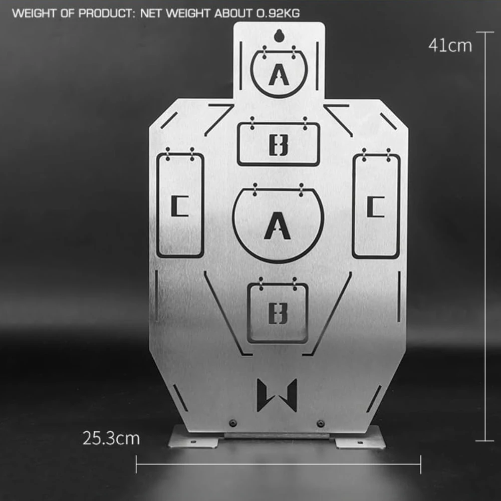 Tactische schiettraining Metalen doel Schietframe Oefendoel Roestvrij staal Auto Rebound voor schiettraining