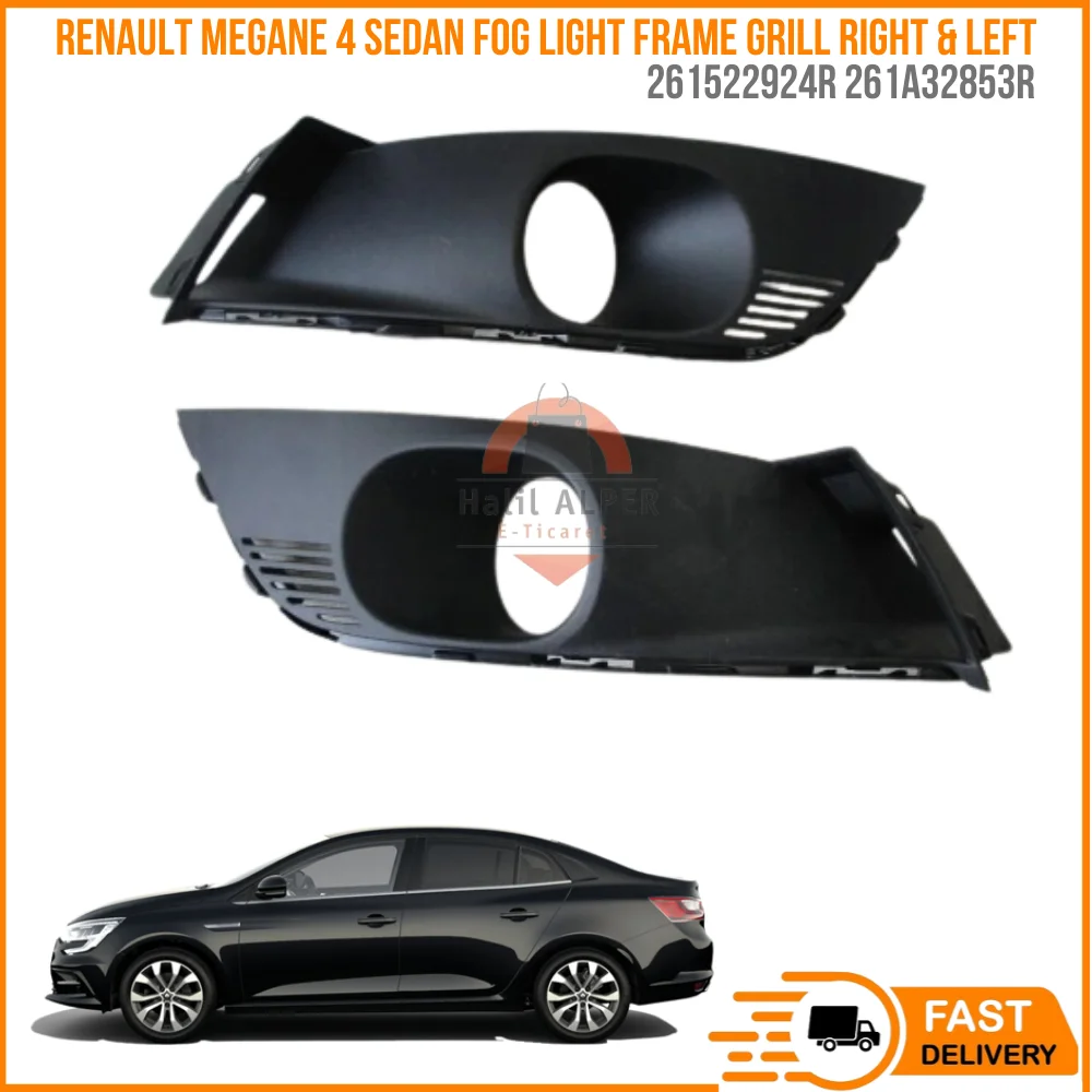 

For Renault Megane Mk4 Sedan Fog Light Frame Grill Right & Left Fits 261522924R 261A32853R Fast Shipment auto parts