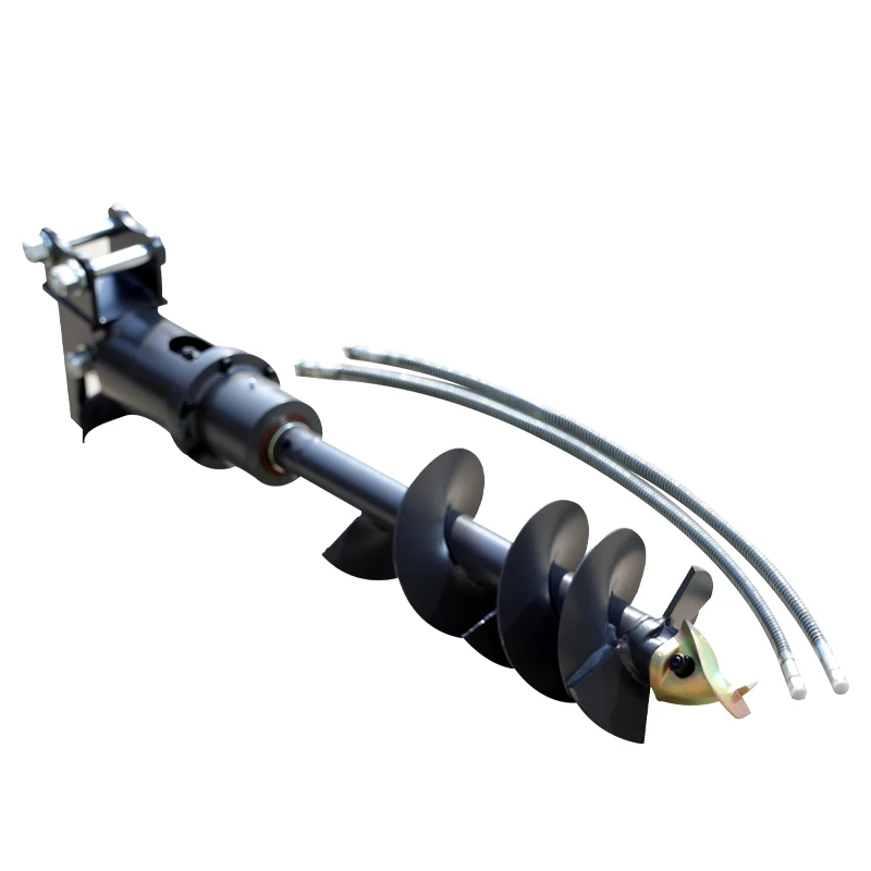 

Auger - Compatible with compact excavators, comes with a free pin for efficient drilling and easy handling of piling jobs!