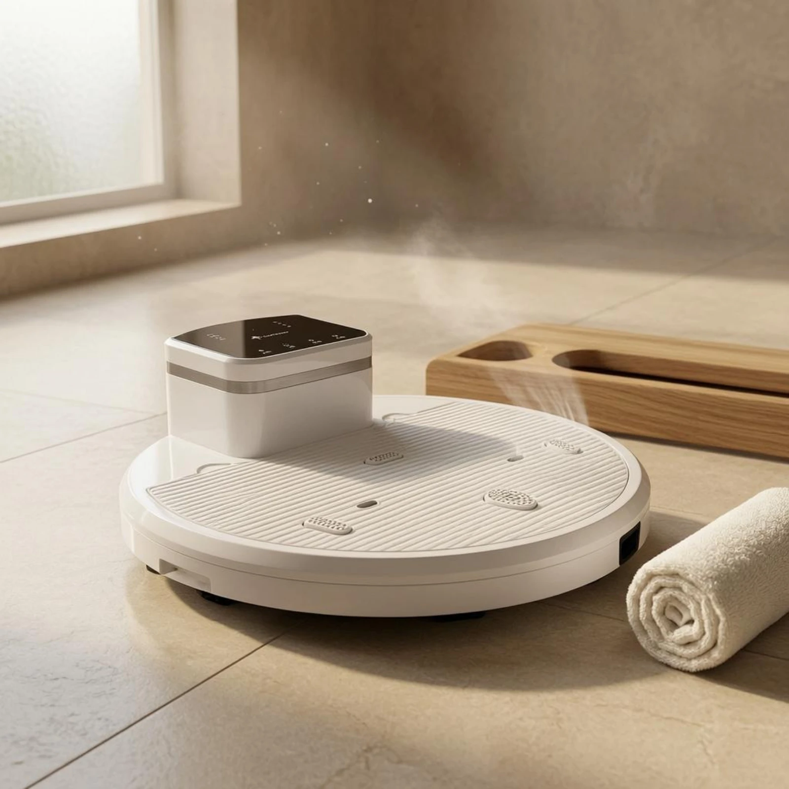 Electric Post-Shower Dryer Waterproof Post-Bath Post-Shower Dryer Digital Display Display Dehumidifying Base