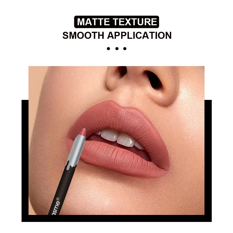 12pc Matte Lip Liners Set, 12 Assorted Colors, Gift Set, Long-Lasting