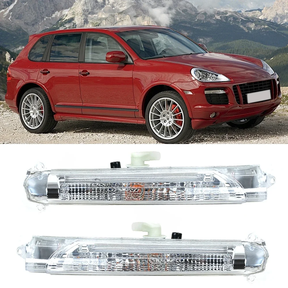 Samochodowe światło drogowe do jazdy dziennej przedni zderzak LED światła przeciwmgielne do Porsche Cayenne GTS Turbo 2007-2010 7L5941181E 7L5941182E — zdjęcie 2