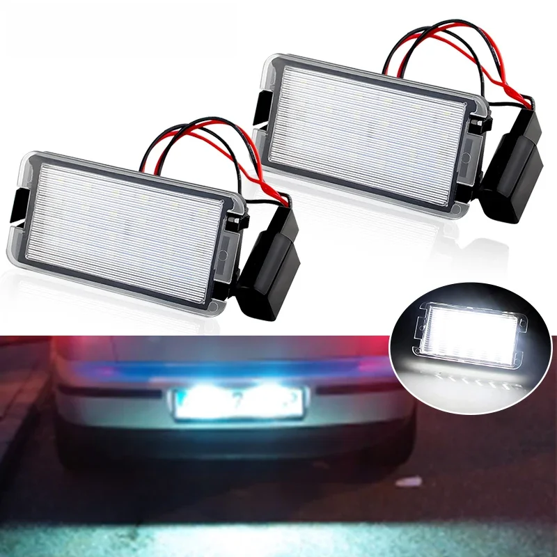 Número de LED livre Luzes de matrícula, Luzes de carro para Seat Ibiza 6L Arosa Altea Cordoba MK1
