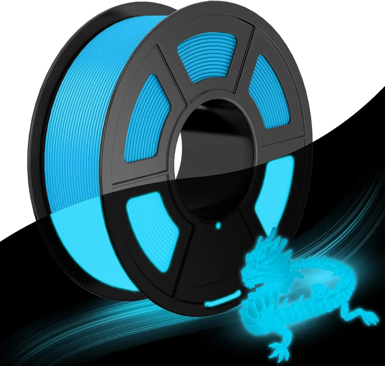 

Синий светящийся в темноте PLA-филамент для 3D-принтера, 1.75 мм, 250 г, точность размеров +/- 0.03 для 3D-печати