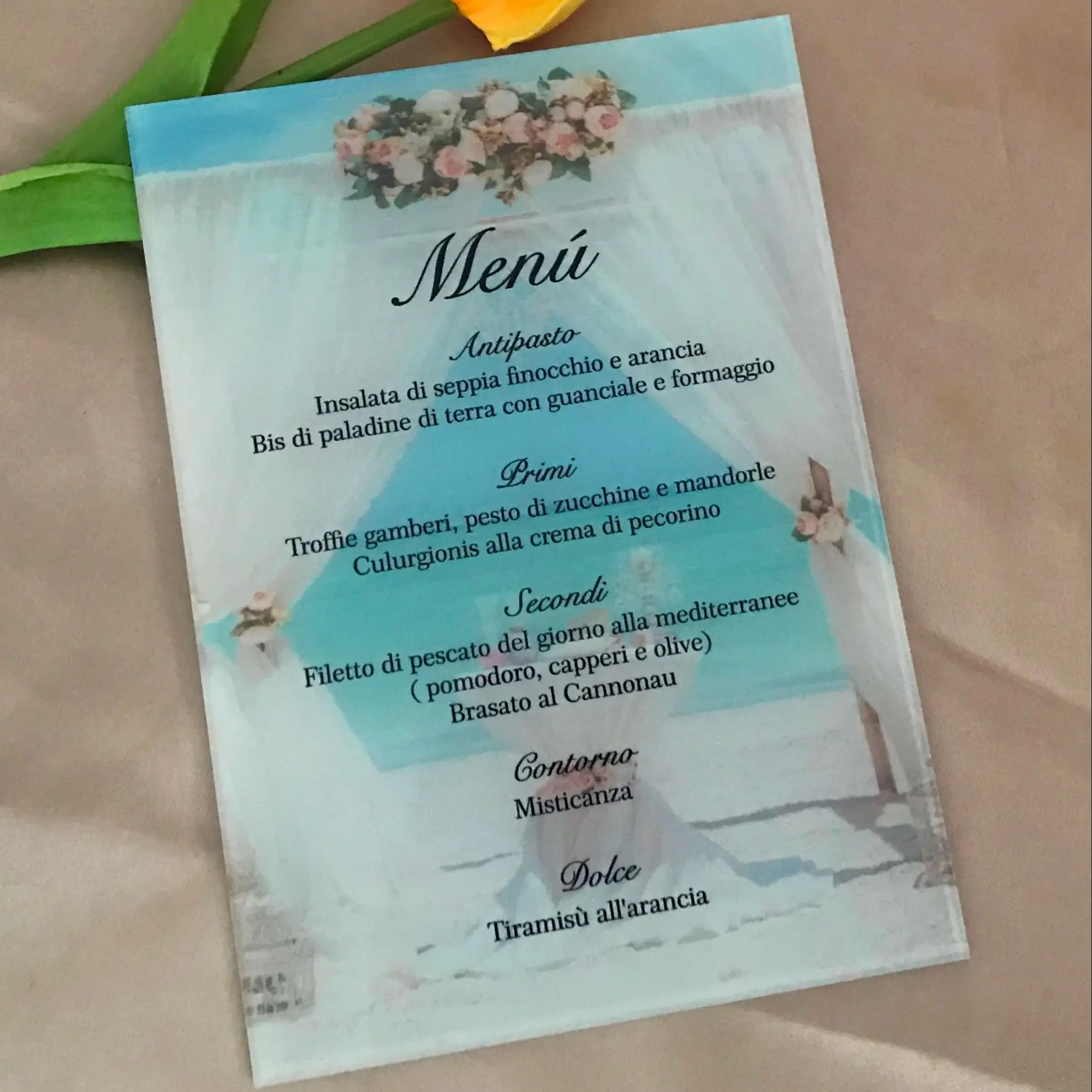 

Personalized Transparent Acrylic Menu, Dinner Card, Party Decoration, Favor Gift, Custom, 10Pcs