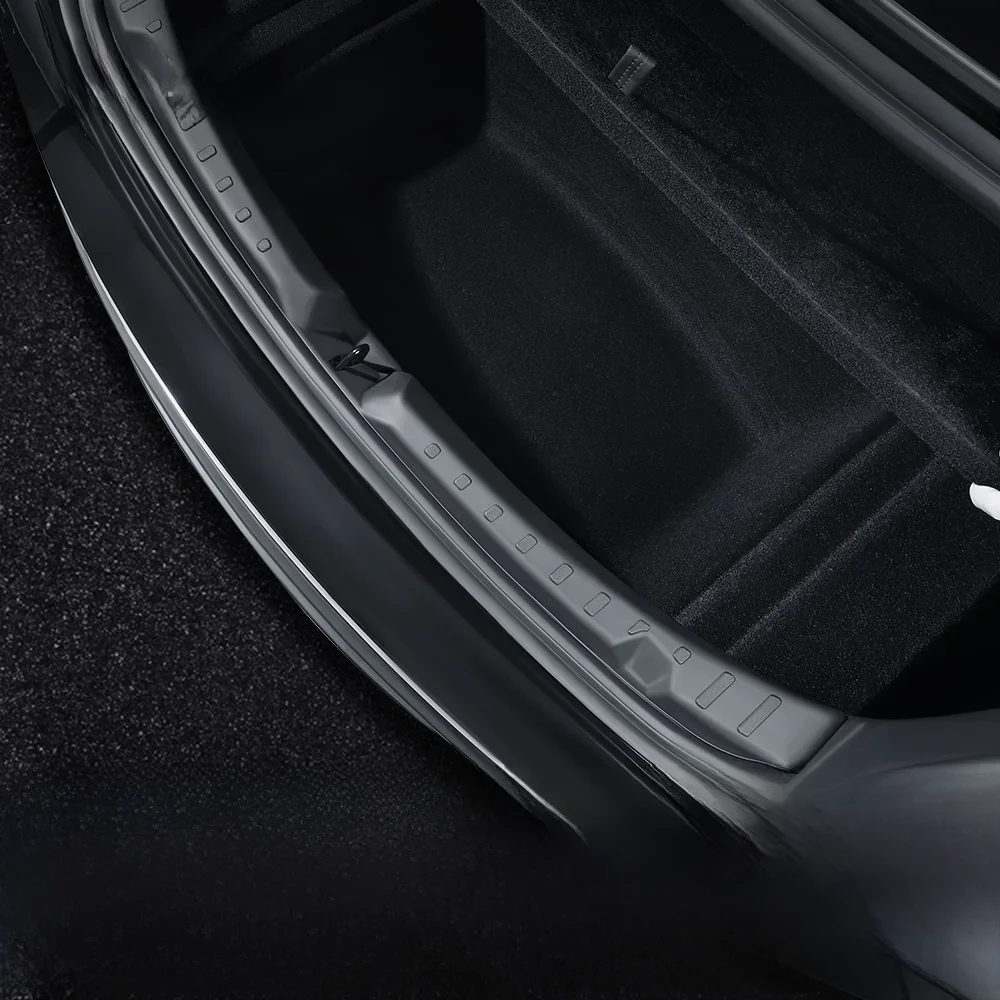 Protecteur de coffre pour Tesla modèle 3 Highland 2024, tapis TPE anti-rayures, couverture de seuil de chargement arrière, pare-chocs