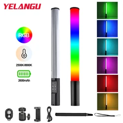 YELANGU LM430 LED Video Light Handheld RGB Photography Light Tube Stick Magnetic Fill light 2500K-9900K Dimmable for Vlog TikTok