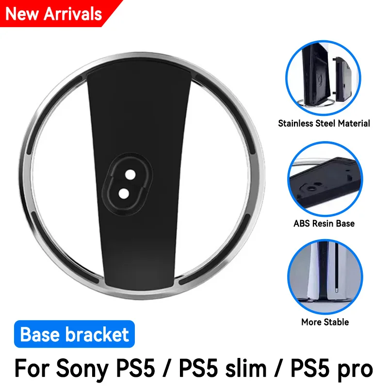 New Sony PlayStation 5 Metal Stand Console Host Stand With Screw, For PS5 Slim/PS5 PRO Vertical Storage Stand Game Accessories