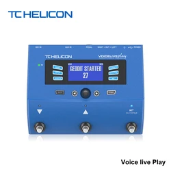 TC-Helicon Voice live Play 3-Button Vocal Effects Pedal with Vocal Harmony Loop and Effects Pedal