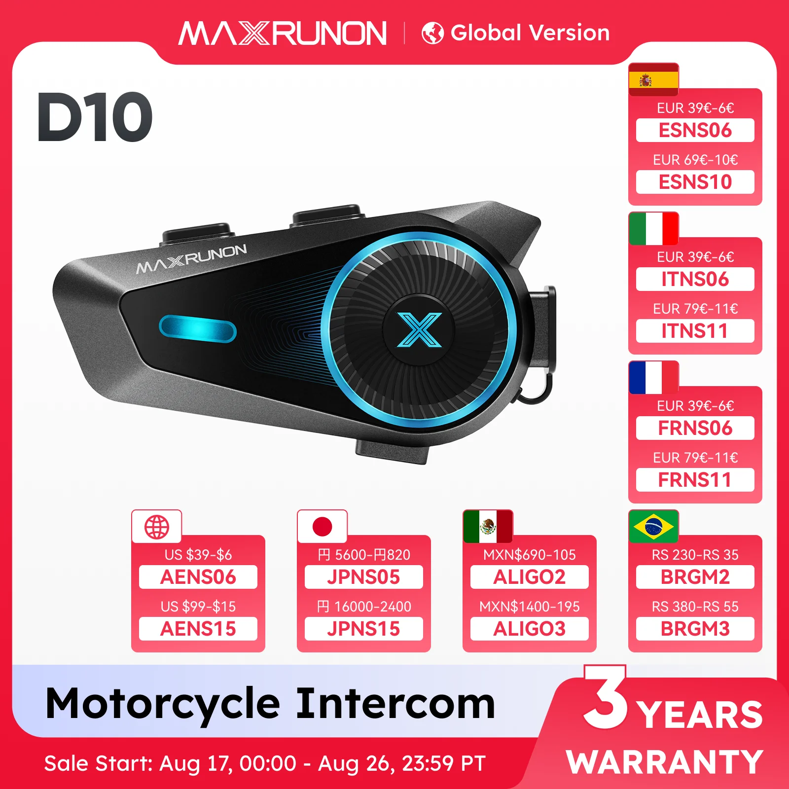 �y�Z�[�����zMAXRUNON D10 �I�[�g�o�C Bluetooth �C���^�[�z���w�����b�g�w�b�h�Z�b�g 4 ���C�_�[���g�O���[�v�C���^�[�z���A�v�� AI �������� ENC IPX7 FM BT5.4 ���{��I�t���C�������ƃ|�b�h�L���X�g �����^�b�`�ڑ� �ʐM�̎�����