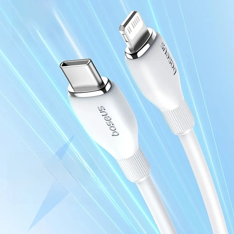 Baseus TPE 20 W USB-C-Kabel für iPhone 14 13 12 11 Pro Max XS Schnellladekabel Typ C zum Beleuchtungsdatumkabel für iPad MacBook