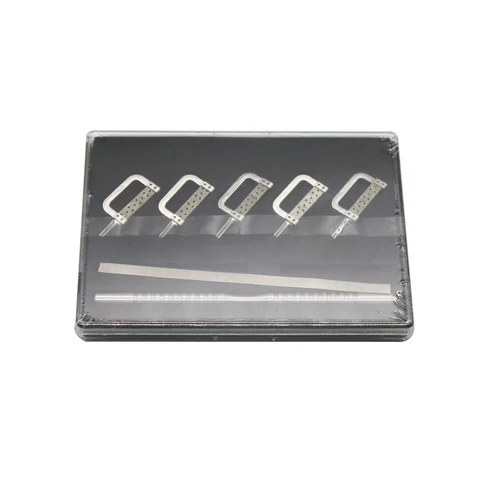 Imagen 2 del producto 7 unids/caja de diente de doble cara, tira de reducción de esmalte interproximal, juego de corte, tira de pulido, Kit de pulido de dientes