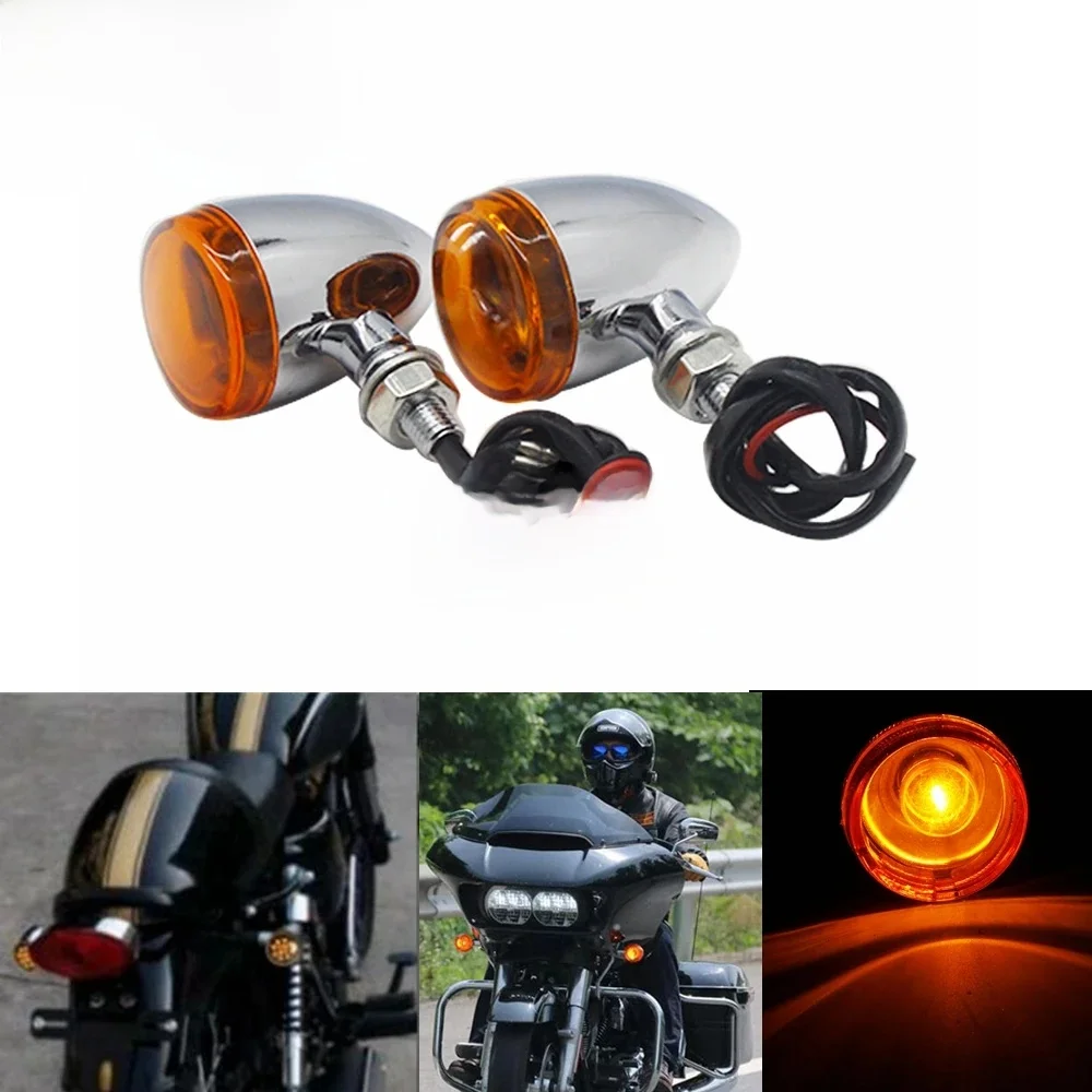 Uniwersalny wskaźnik LED migacz lampa motocyklowa kula kierunkowskazy światło migające dla Harley Honda Yamaha Kawasaki niestandardowe — zdjęcie 2