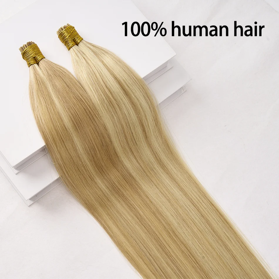 36 цветов, наращивание человеческих волос с I кончиком, 16-22 дюйма, европейские 100% человеческие волосы Remy, мягкие концы волос, предварительно завязанные наращивания для ежедневного использования