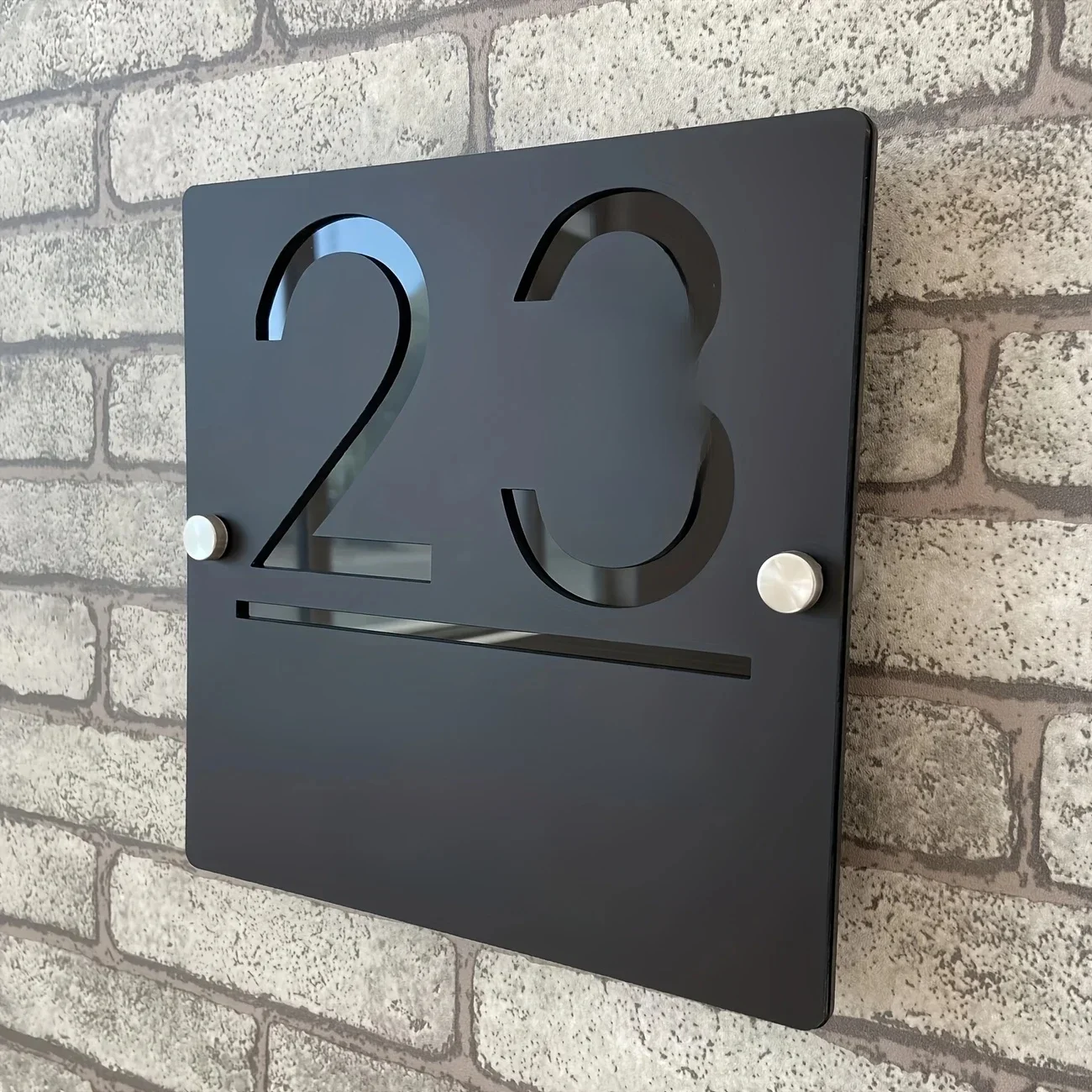 Personalisiert huisnummerbordje naambordje voordeur Gepersonaliseerde huisnummer met naamplaat voordeur naambord 3D huisnummer bordje outdoor Acryl naambord voordeur buiten Custom naamplaatje - afbeelding 2