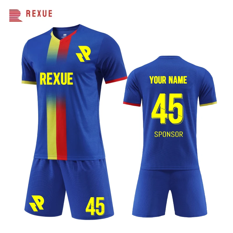 

Высококачественный мужской футбольный комплект с логотипом по индивидуальному заказу, 2025 год, детская футбольная форма, командный трикотаж для мальчиков, спортивный комплект, молодежный тренировочный костюм