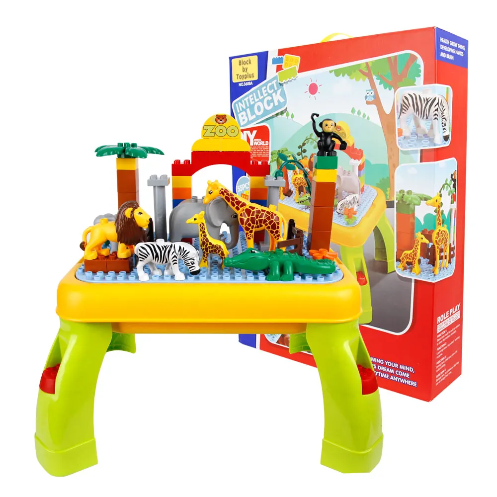 Animal Table Block Play (3688A) /Zoo making desk