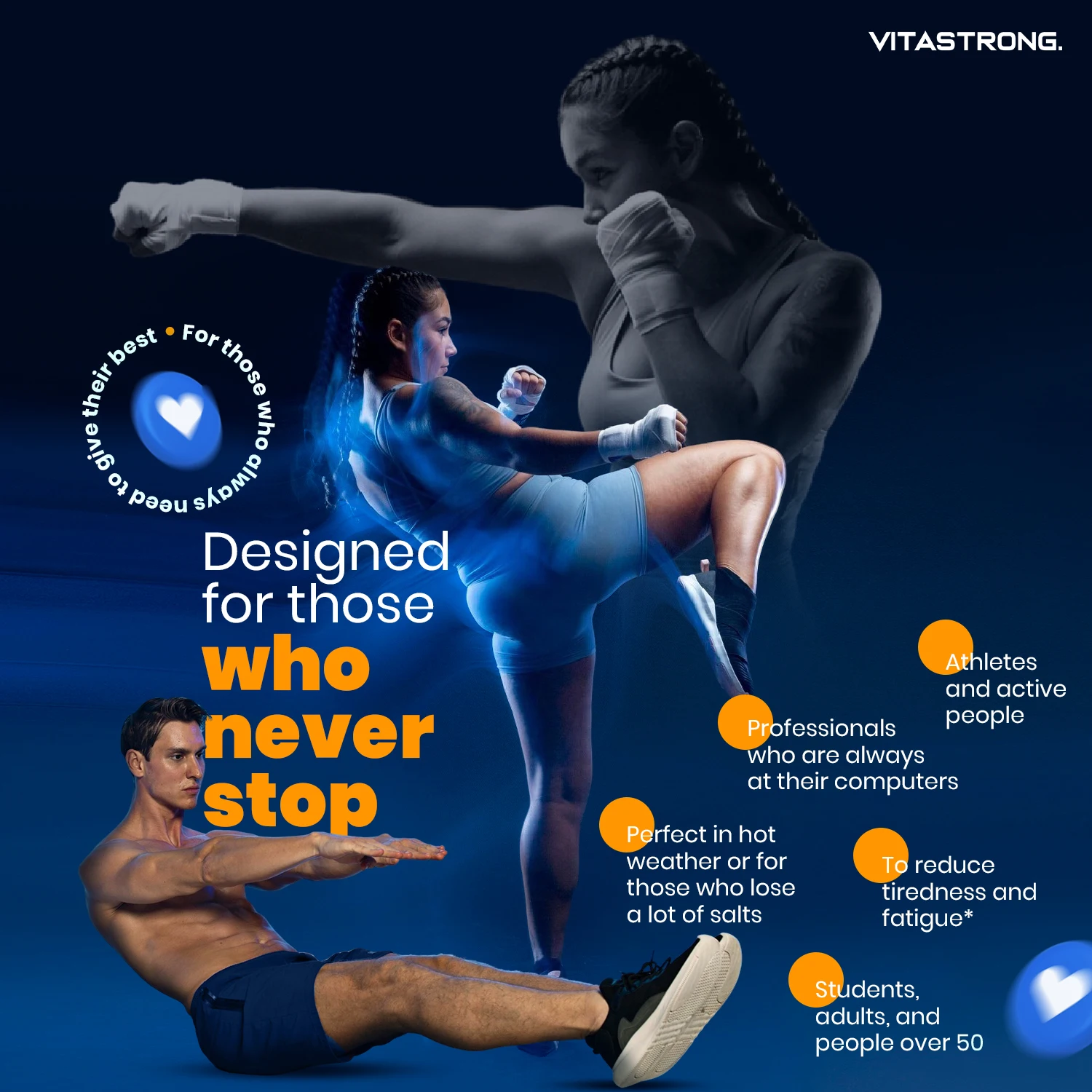 تركيبة فيتاسترونج والمغنيسيوم والبوتاسيوم 10 في 1 - 24 عصا مع فيتامين C والفيتامينات B، طعم البرتقال، خالية من السكروز، خالية من المواد المعدلة وراثيًا، خالية من الغلوتين #6