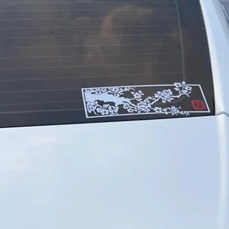 ساكورا شجرة شير ملصقات السيارات أنيمي محمول ملصق نافذة الديكور مقاوم للماء منع Dask في يموت قطع شارات الفينيل #5