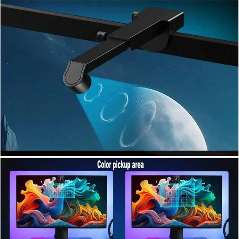RGBIC LED TV-Hintergrundbeleuchtungsstreifen mit Kamera-App-Steuerung, Musik-Synchronisation, Smart Lights für Gaming-Räume, 55-75 Zoll, Ambientebeleuchtung – Detail 2