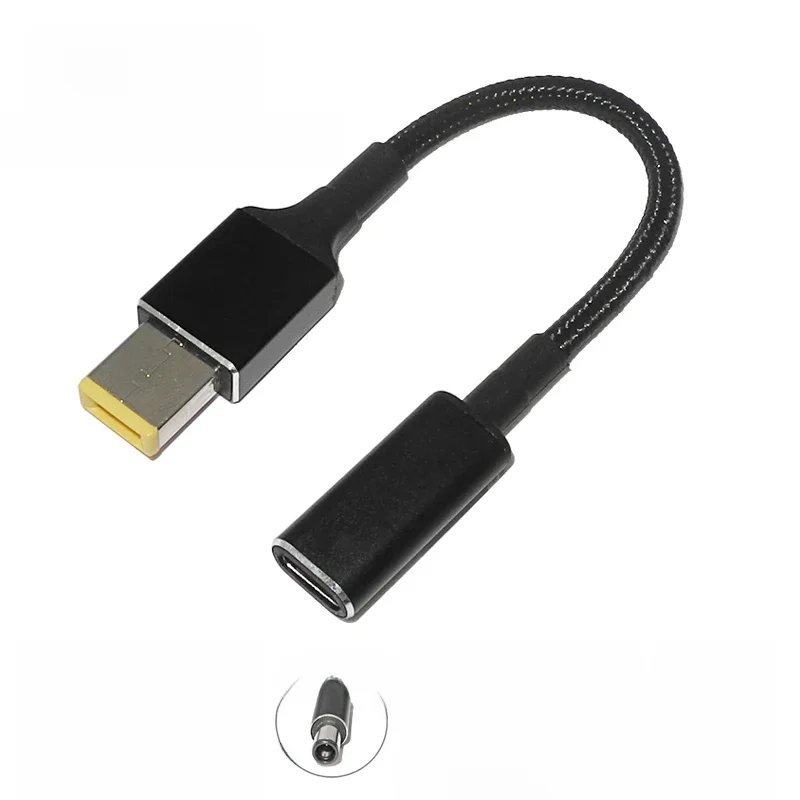 100W USB C PD à DC universel chargeur pour ordinateur portable convertisseur Type C adaptateur de charge rapide câble pour ordinateur portable Asus Lenovo Hp Dell