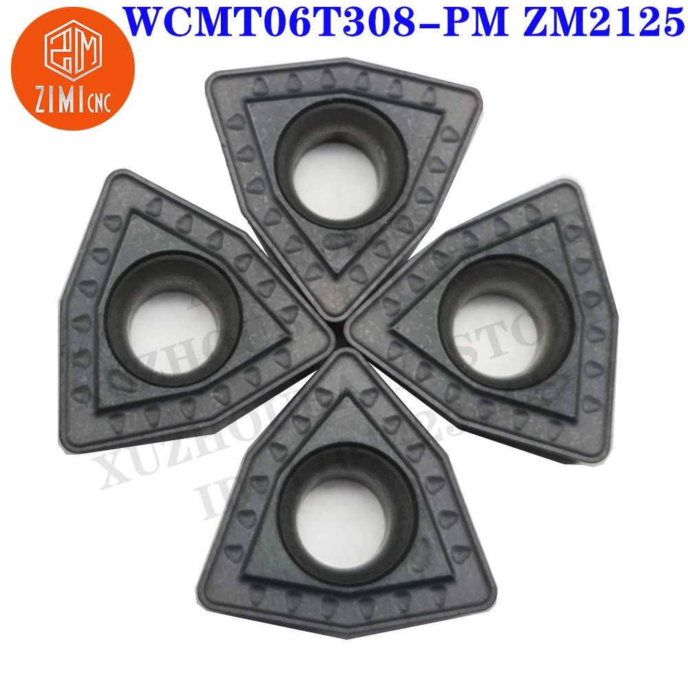 

WCMT06T308-PM ZM2125 WCMT06T308-PM Carbide U Drill Inserts Indexable Turning Tools Cutter Lathe U-Drill Blade CNC cutting tools