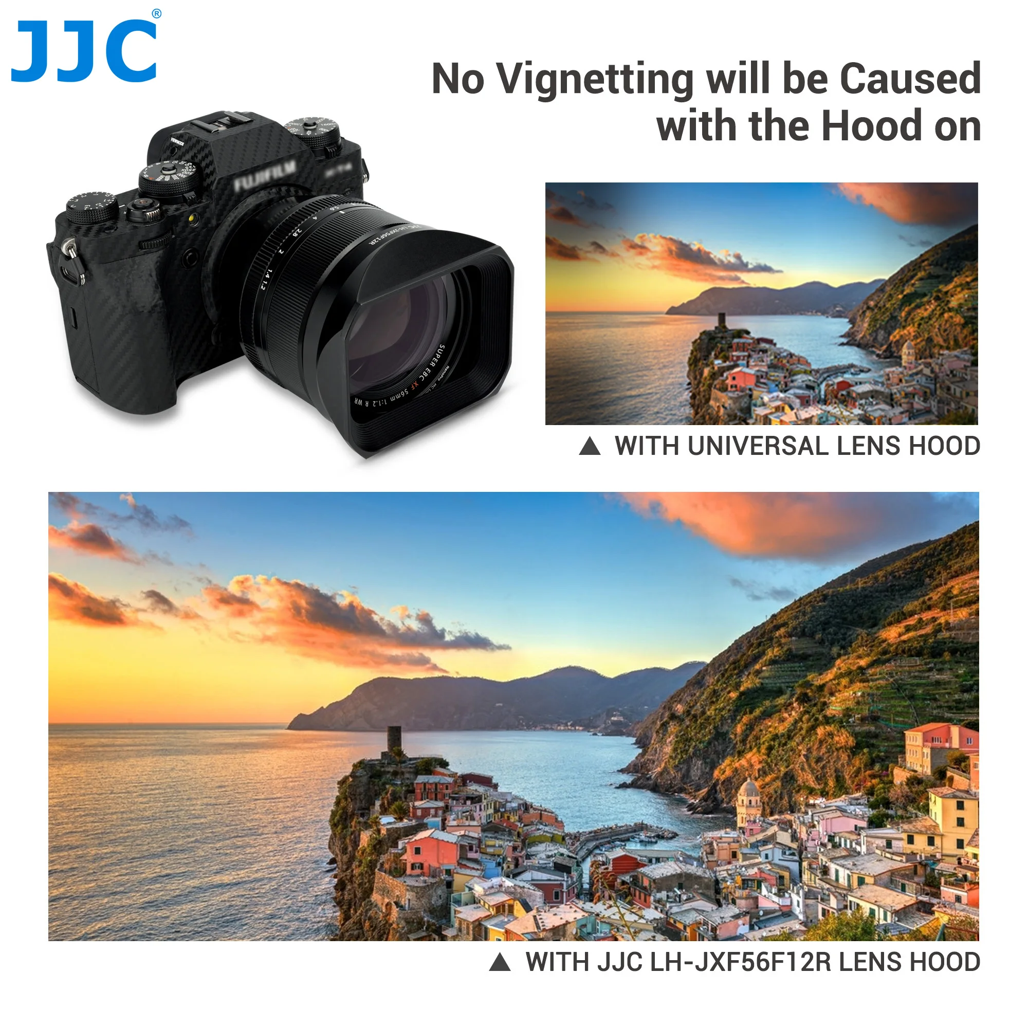 JJC XF 56 مللي متر F1.2 المعادن ساحة عدسة هود متوافق مع Fujifilm XF 56 مللي متر f/1.2 R WR عدسة ل Fujifilm XT5 XT4 XT3 XT2 XH2S XH2