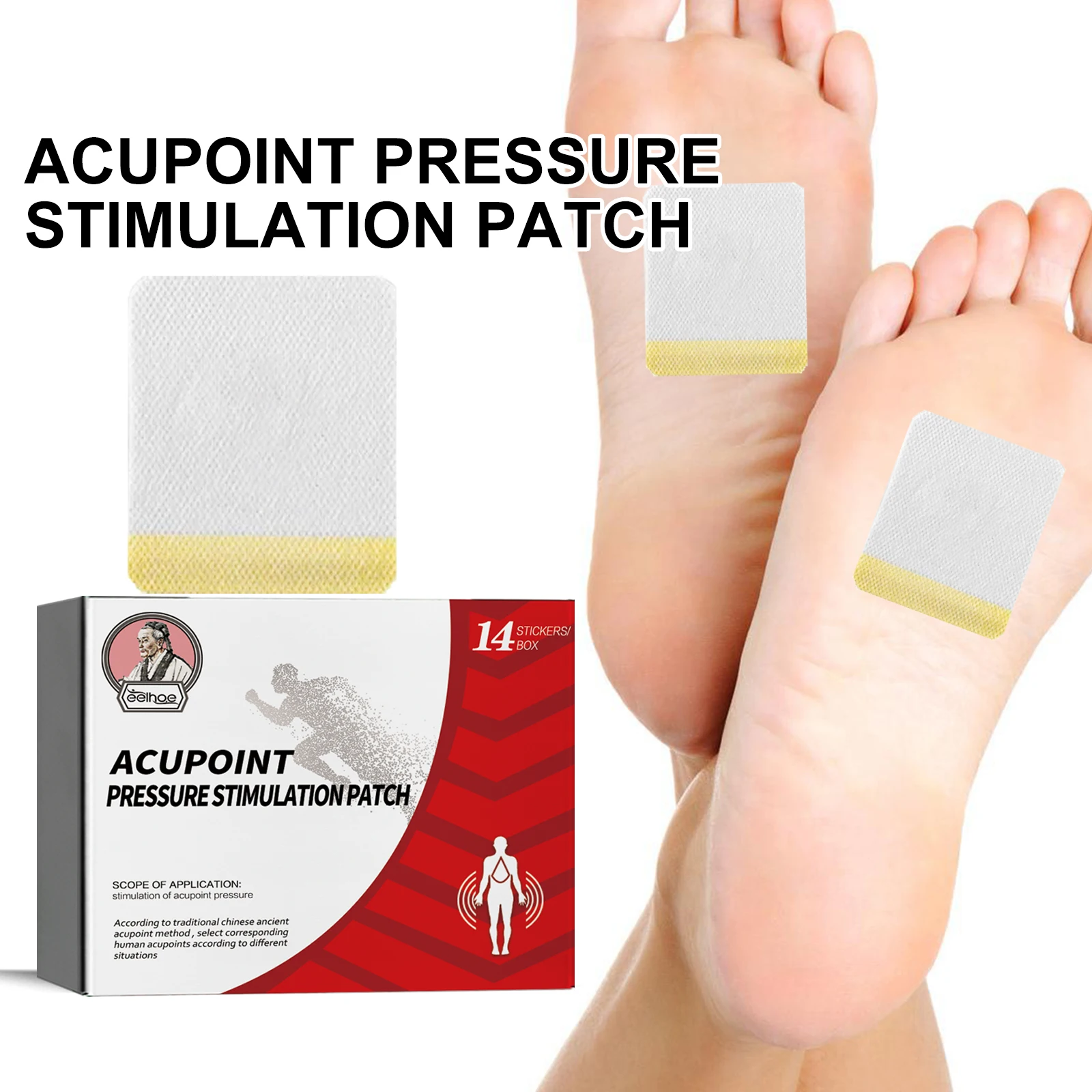 

14pcs Eelhoe Navel Patch - Acupoint Stimulation Patch Relieve Dizziness Discomfort Relax Both Body Mind Health Care Stickers