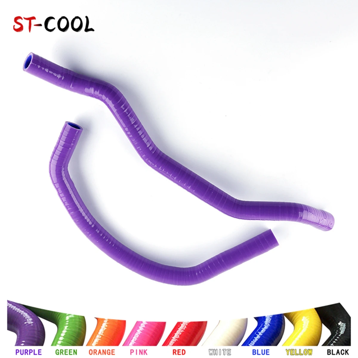 For 1987-2006 Yamaha Banshee 350 YFZ YFZ350 1988 1989 1990 1991 Coolant Radiator Hoses Kit Silicone Tubes Pipes 2Pcs 10 Colors