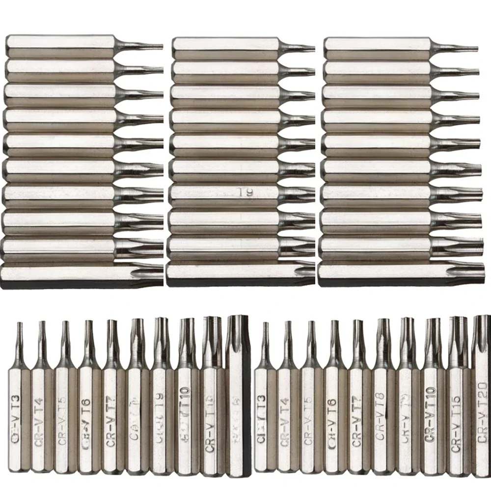 Jeu de tournevis pour réparation Mobile, 10 pièces, 4mm CR-V embouts Torx T3 T4 T5 T6 T7 T8 T9 T10 T15 T20 tête de lot